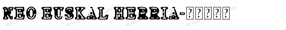 Neo Euskal Herria字体转换